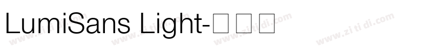 LumiSans Light字体转换
